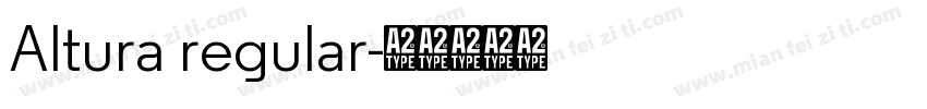 Altura regular字体转换